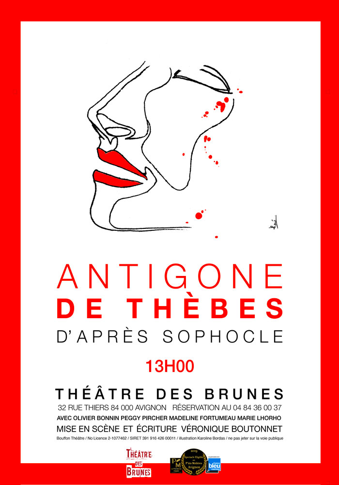 affiche Antigone de Thèbes